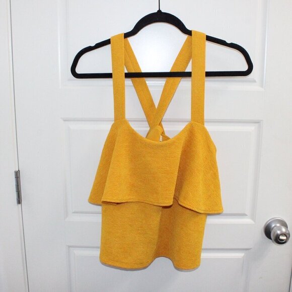 Madewell Tiered Ruffle Tank Top Size Small - Picture 3 of 4